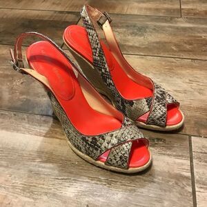Audrey Brooke - Cute Snake Print Wedge (9)